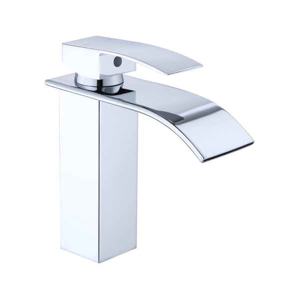 YUNDOOM  Silver bright face waterfall basin faucet  102411