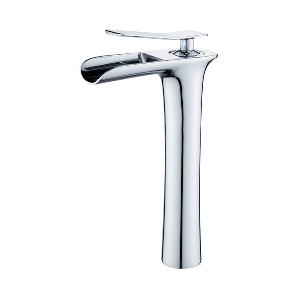 YUNDOOM  Silver bright face waterfall basin faucet  102131